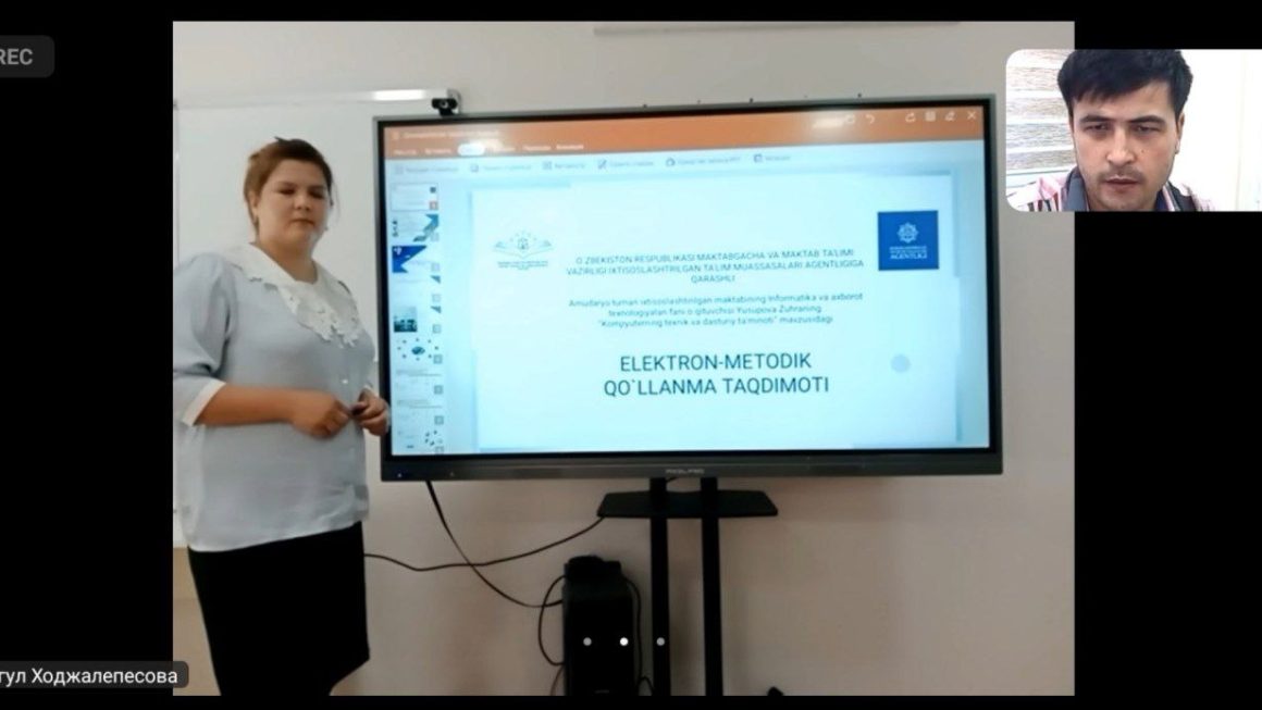 Ámudarya rayonı qániygelestirilgen mekteptin Informatika páni фmi Zuhra Yusupova ZOOM platforma  arqalı óziniń Respublikaǵa usınılǵan elektron metodikalıq qollanbasınıń prezentatsiyası bolıp ótti