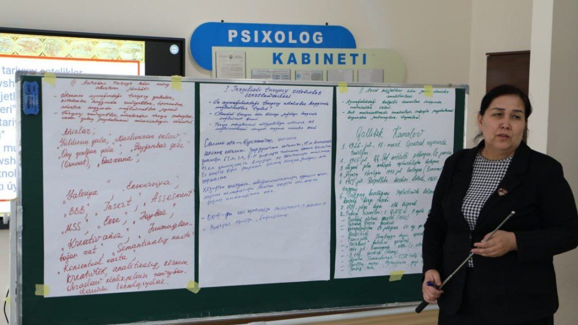 “Tariyx sabaqların oqıtıwda úlketanıwshılıqtıń áhmiyeti” atamasında oqıw-seminarı ótkerildi
