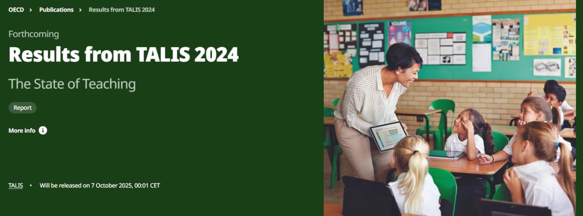 #TALIS2024   Birazdan soń TALIS 2024 xalıqaralıq izertlewiniń dáslepki nátiyjeleri járiyalanadı.