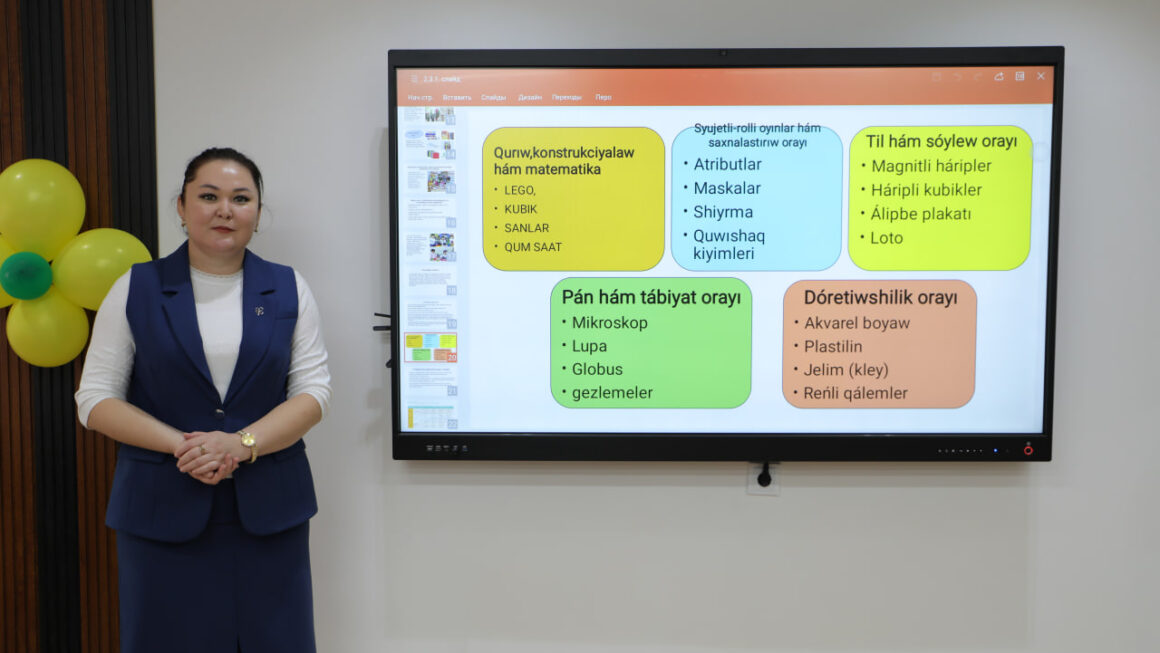 “Dáslepki qádem” baǵdarlamasınıń mazmunı boyınsha ashıq sabaq ótkerildi