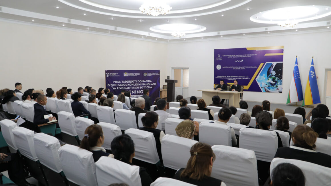 Xalıqaralıq izertlew sheńberinde oqıw sawatlılıǵın rawajlandırıwǵa qaratılǵan trening sabaqları baslandı.