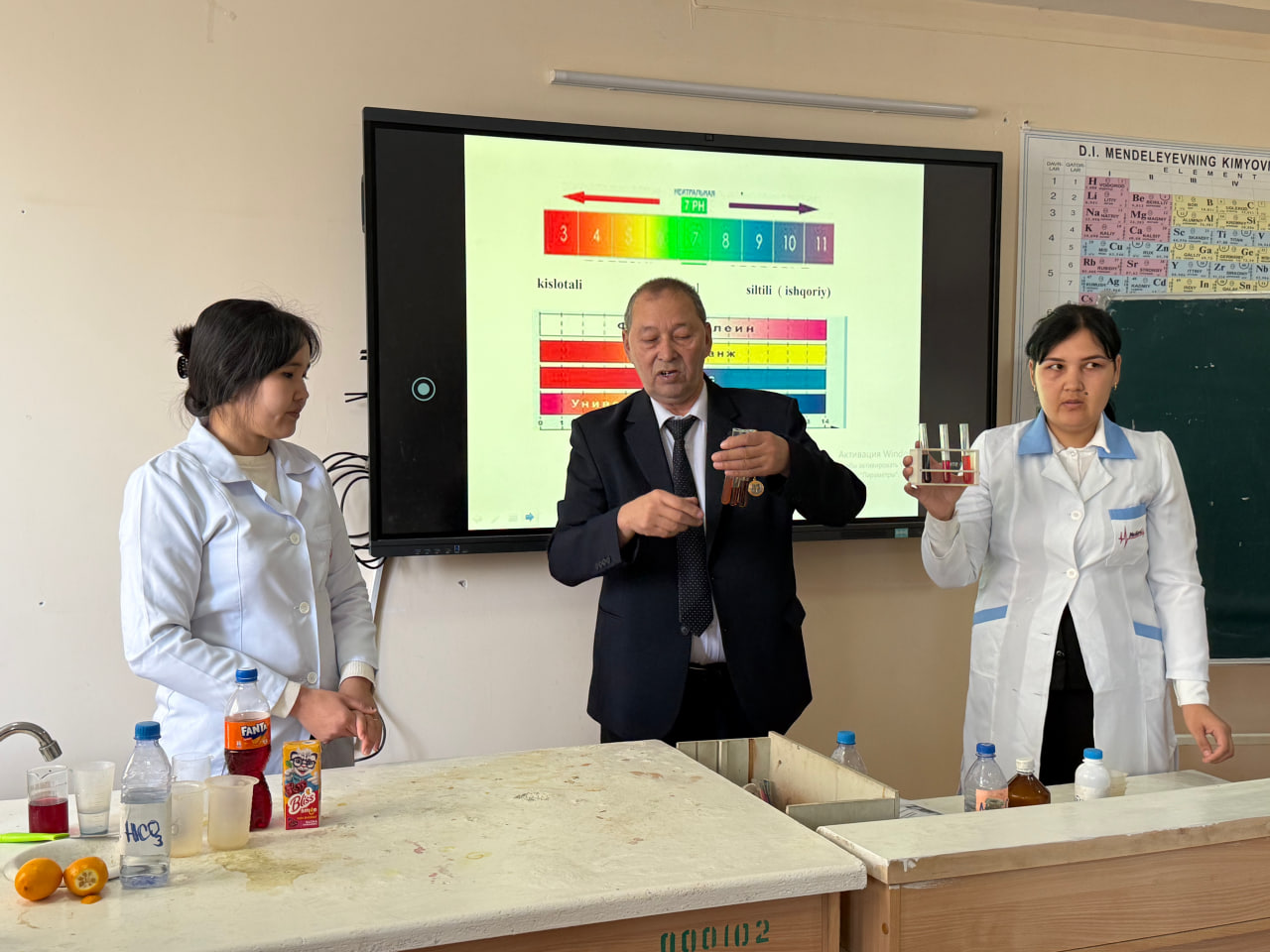 Ximiya pánin klasstan hám sabaqtan tısqarı shólkemlestiriw