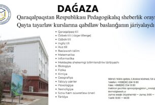 🎙 Qayta tayyorlash kurslariga qabul boshlandi!