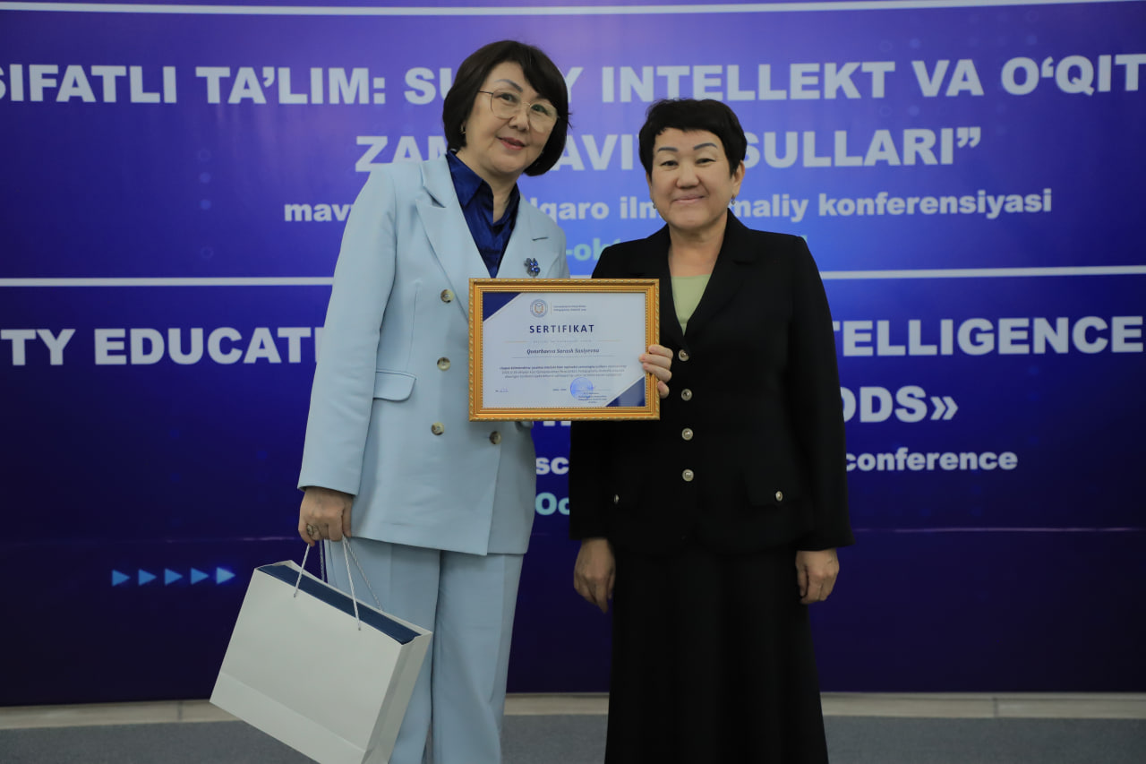 XALÍQARALÍQ ILIMIY-ÁMELIY KONFERENCIYA QATNASIWSHÍLARÍNA SERTIFIKATLAR TAPSIRÍLDÍ